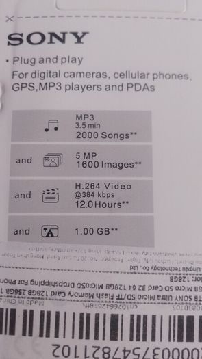 New 1024g Memory card