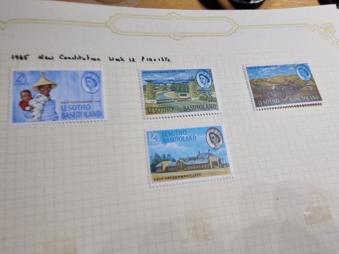 Stamp album 153 Botswana, Lesotho