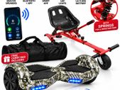 HELVEI 6.5 inch Camo Hoverboard and Hoverkart Bundle