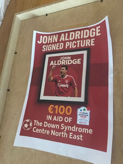 John Aldridge Signed & Framed Photo
