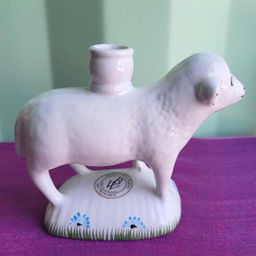 Lovely Ceramic Sheep Candle Holder