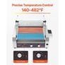 Hot Dog Roller, 30 Hot Dog 11 Rollers, Stainless Steel Sausage Grill Cooker, 2200W Commercial Hot Dog Machine with Dual Temp Control, Cover, Side Storage Box, Removable Shelf & Oil Drip Tray Image 6