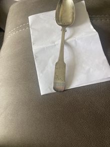 Silver spoon made in Cork by Joseph Kinselagh in 1805