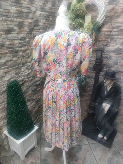 Vintage French floral dress