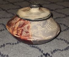 Really Lovely Heavy Trinket Dish in Earth Tones