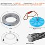 Zipline Kit for Kids and Adult, 48.77 m Zip Line Kits Up to 226.8 kg, Backyard Outdoor Quick Setup Zipline, Playground Entertainment with Stainless Steel Zipline, Spring Brake, Safety Harness, Seat Image 7