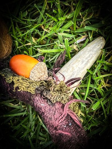 Fantasy Antler Squirrel Headband Costume Cosplay Larp Acorns Dreadwrap Extension Mystical Elf Forest Fairy