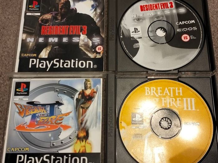 Breath of Fire III + Resident Evil 3 Nemesis PS1 PlayStation 1