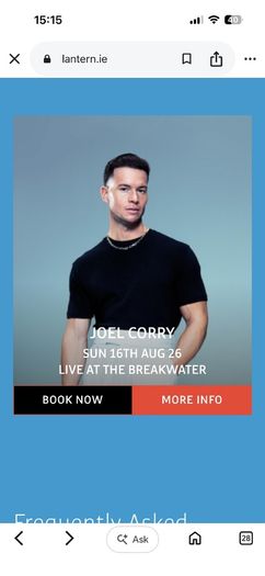 Joel Corry Tickets x 2 (Breakwater Festival Wexford)