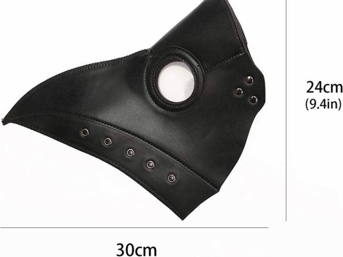 Plague Doctor Mask Black Leather Long Nose Bird Beak Steampunk Masks Costume Props for Masquerade Halloween Party Carnival Cosplay