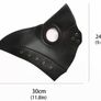 Plague Doctor Mask Black Leather Long Nose Bird Beak Steampunk Masks Costume Props for Masquerade Halloween Party Carnival Cosplay Image 3