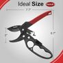 JiveSnip Professional Ratchet Anvil Pruning Shear Ratcheting Mechanism, Reinforced Design Handle Professional Bypass Garden Secateurs for Plants, Hedges, and Flowers Image 7