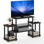 Turn-N-Tube No Tools Entertainment Center, TV Unit, TV Stands, Dark Brown/Black, 105.4 (W) x 58 (H) x 29.5 (D) cm Image 4