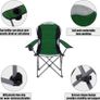 Camping Chair, Padded Camping Chairs for Adults with Armrests and Cup Holder, Heavy Duty Folding Chair Portable for Fishing Beach, Perfect for Caravan Trips, BBQs, Garden, Picnic, Travelling (FREE SHIPPING) Image 2