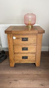 King Size Wooden Bed and lockers
