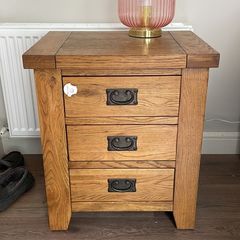King Size Wooden Bed and lockers