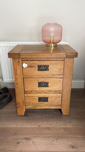 King Size Wooden Bed and lockers