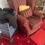 2 seater & matching  chair immaculate Image 2