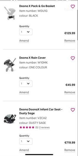 Doona X travel system