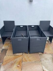 6 Garden Chairs plus cushions