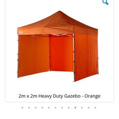 2m x 2m orange Pop Up Tent Gazebo