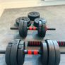 30kg Adjustable Dumbbell & Barbell Set Image 3