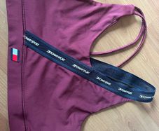 Tommy Hilfiger burgundy sports top crop top