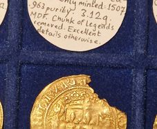 1507 Hammered French Gold Ecu with Porcupine, Louis XII.