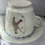 MCM Arabia Finland Breakfast Cups and Saucers Hobby Series Image 6