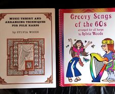 Two Sylvia Woods Harp Music Books