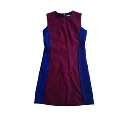Victoria Beckham wool colourblock shift dress