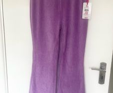 NWT Justice Girls Velour Flare Pants Lilac Age 12