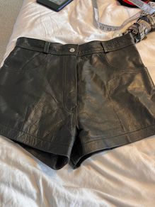 leather hotpants