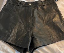 leather hotpants