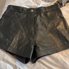 leather hotpants