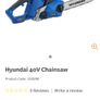 Hyundai battery chainsaw Image 2