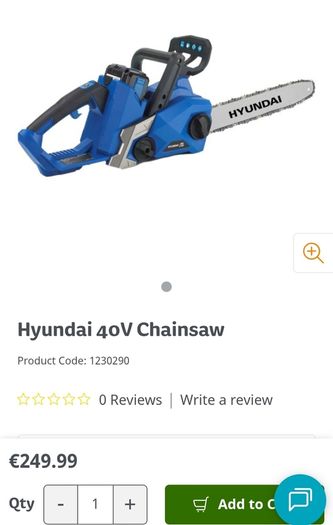 Hyundai battery chainsaw