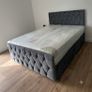 Sandy Divan Double & King Size Bed Frame With Drawers Image 9