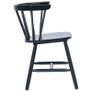 Dining Chairs 6 pcs Black Solid Rubber Wood Image 4