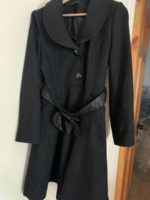 New Black Wool Coat
