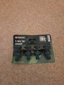 Parkside 4-Way Garden Tap Adaptor Hose Splitter