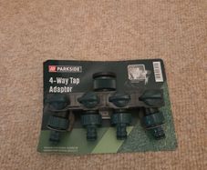 Parkside 4-Way Garden Tap Adaptor Hose Splitter