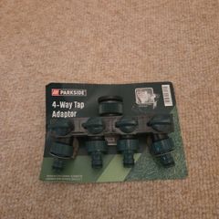 Parkside 4-Way Garden Tap Adaptor Hose Splitter