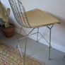 Pair of Bertoia style wire bar stool Image 6
