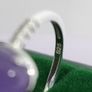 (Sz: N) Purple Jade Ring in Sterling Silver 2.23 Ct. Image 5