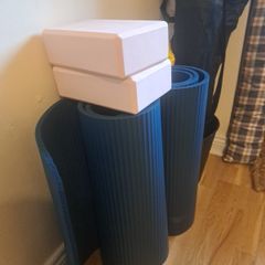 Pilates mats x 2 and 2x Yoga Blocks