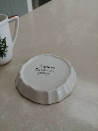 Fine Irish porcelain cup and saucer Hillgrove Caherciveen