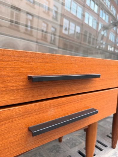 Mid century danish teak lockers bedsides