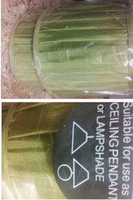 2 brand new lime green lampshades