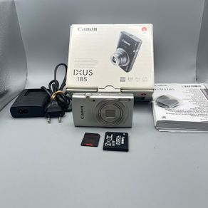 Canon IXUS 185 20MP Digital Camera Silver - Boxed - Full Kit